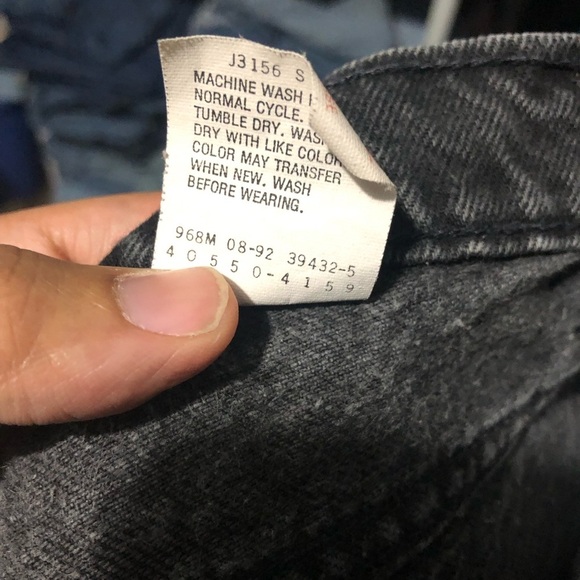 Vintage Levi's 550 Jeans Men's 36x32 High Rise Straight Leg 90's Made in USA Den - Picture 3 of 7